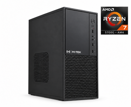 [MTEK18288] PC MTEK STARTER - Ryzen 7 5700G | 16GB DDR4 | A520M | SSD 240GB | Case + Fuente